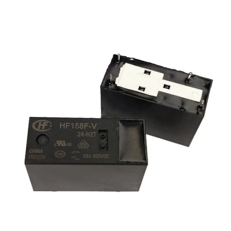 HOT NEW 24V relay HF158F-V-24-H2T HF158F V 24 H2T HF158FV24H2T Magnetic holding relay 24VDC DC24V 24V 10A 4PIN