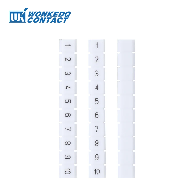 10Pcs ZBFM5 Label For Multi-Level PTTB/STTB 2.5 PT/ST-2.5-3L DIN Rail Terminal Block Accessories Note Zack Marker Strips ZBFM 5