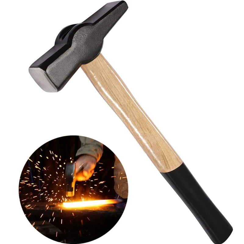 

Forging Tool Blacksmiths' Hammer Replace for 0000811-1000 Blacksmith Forging Tool (Hardened Face & Cross Peen) 2.2 Ibs/1000g