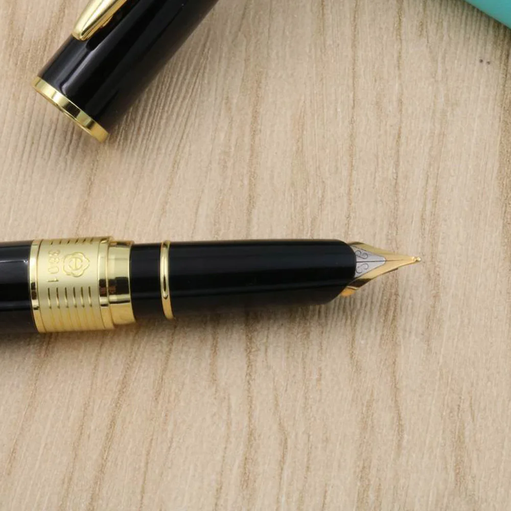 luxury brand HERO Ceramic Retro Fountain Pen GOLDEN BLACK Vintage Style ink pen Stationery Office school supplies