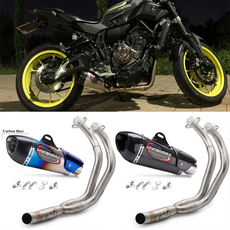 

MT-07 мотоциклетная выхлопная система Yoshimura Plpha для Yamaha MT07 FZ07 2014-2021 MT 07 TRACER 700 Xsr700