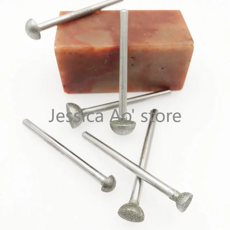 10 pz emisfero diamante utensili abrasivi CBN boro nitruro pietra intaglio foro riparazione giada intaglio stampo condimento pietra smerigliatrice