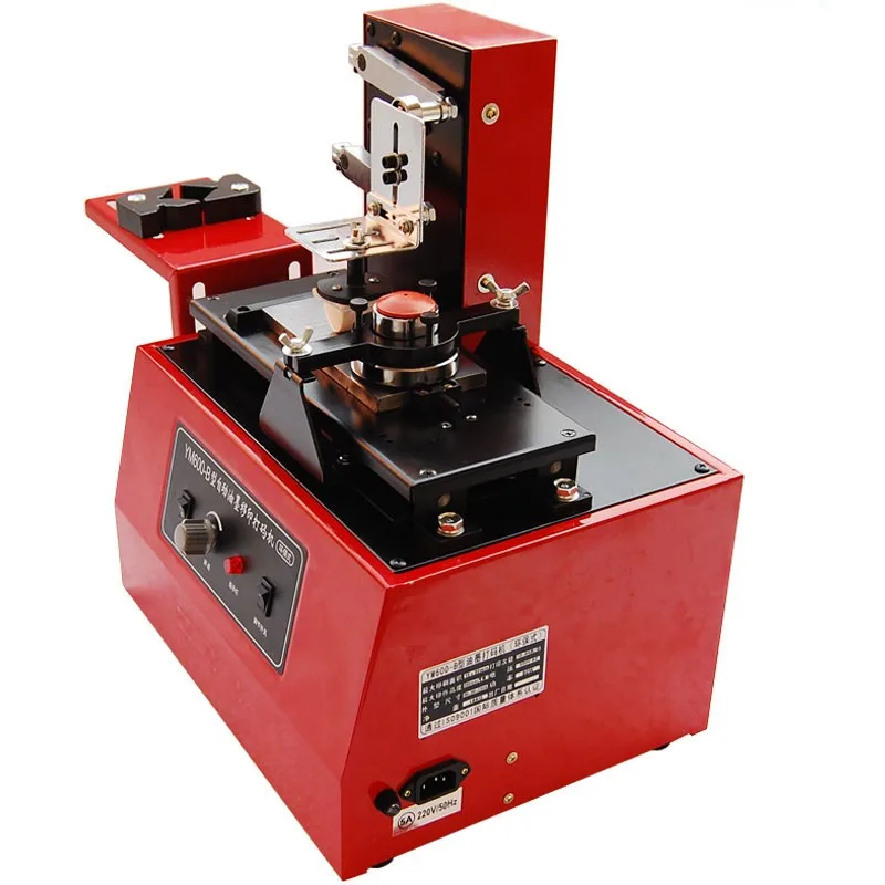 Desktop Electric Pad Printer Machine Printing Machine for Product Date Small Logo Print + Cliche Plate + Rubber Pad