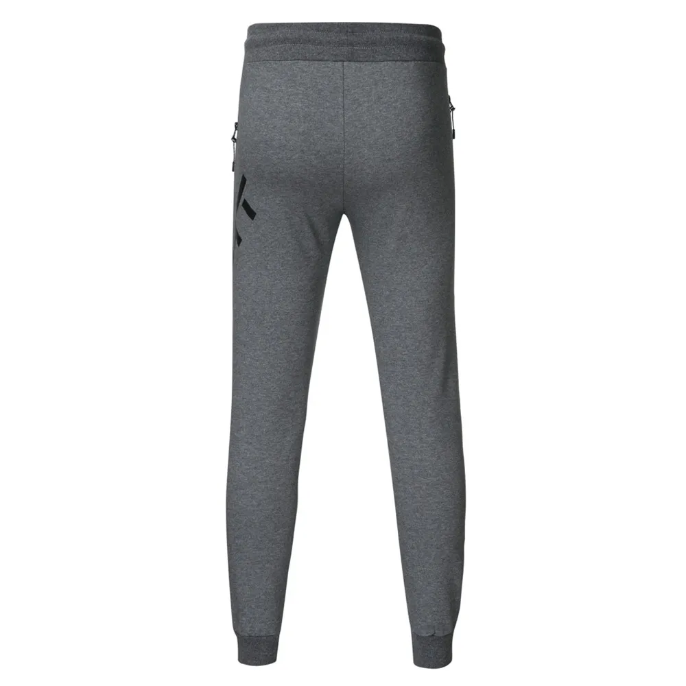 Pantalones de chándal ajustados para hombre, ropa deportiva de algodón, color negro, informal, para gimnasio, otoño