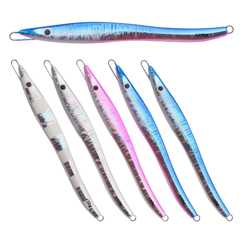 

FUNADAIKO 5pcs/lot slow jigging lure fishing jig metal jig slow Jig speed long lures fishing lures 110g 130g 150g fishing tackle