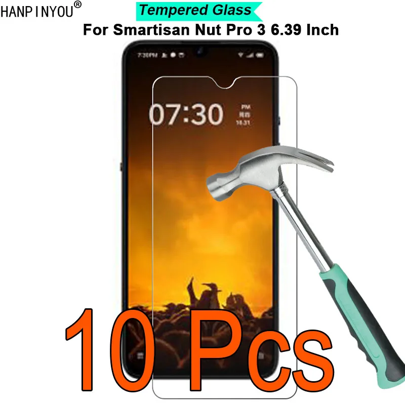 

10Pcs/Lot For Smartisan Nut Pro 3 Pro3 6.39" 9H Hardness 2.5D Ultra-thin Toughened Tempered Glass Film Screen Protector Guard