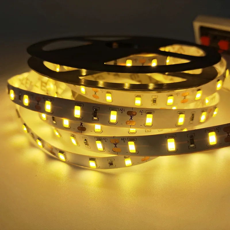 5M 10M IP65 DC12V 2800lm 아이스 블루 15000K 색상 디밍 가능 SMD 5730 LED 유연한 스트립 조명 4300k 따뜻한 흰색 8MM PC 60Led/m