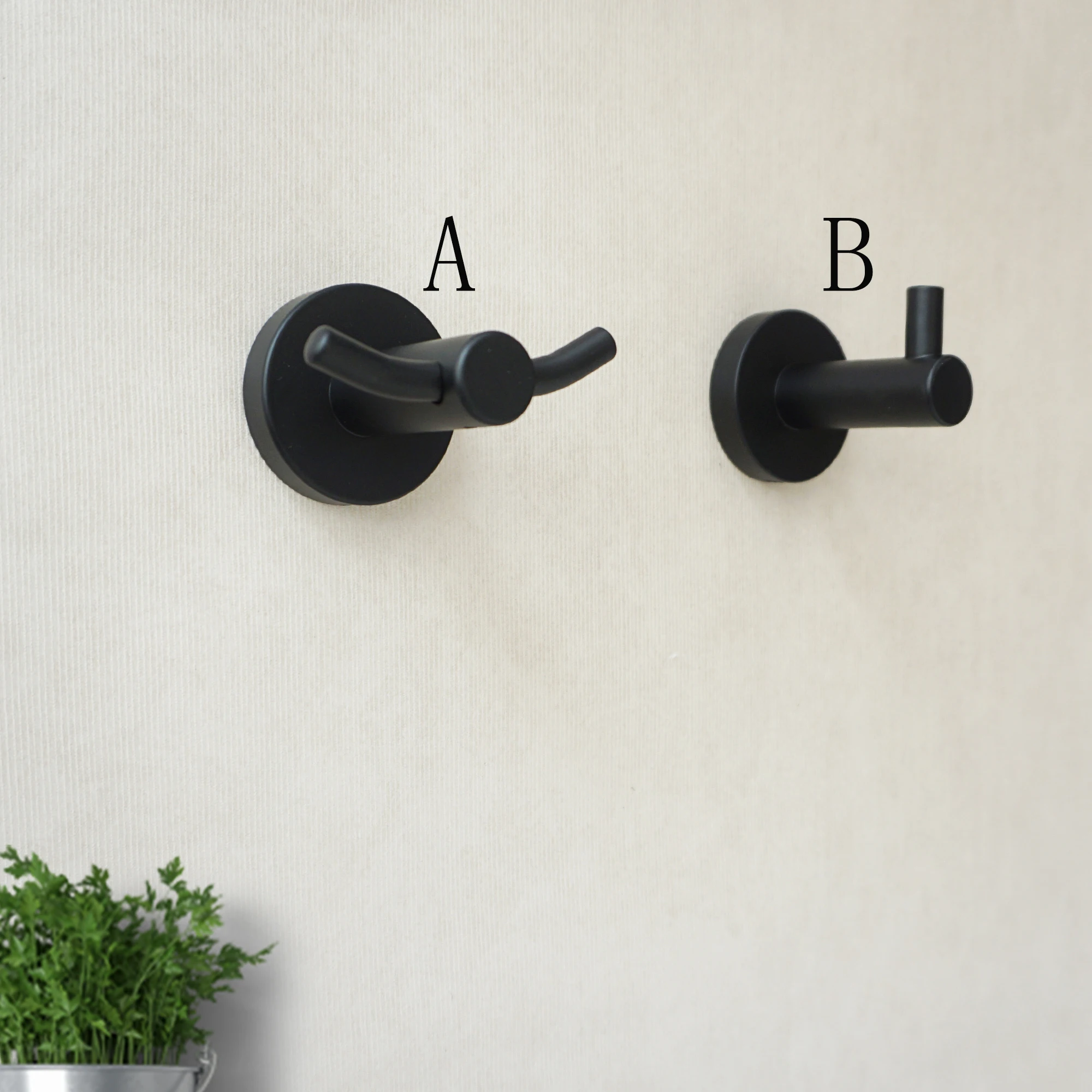 Black Wall Hook Coat Hanger Hat Hangers Rack Hook Decorative Hooks Towel Hanger Curtain Tieback Zinc alloy Hooks Hangers