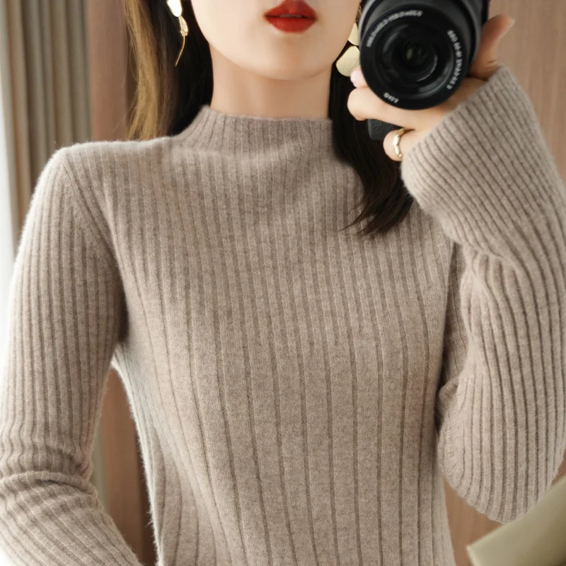 

2021New women sweaters pullover women turtleneck sweater women Casual Cashmere sweater winter clothes women Slim sweater