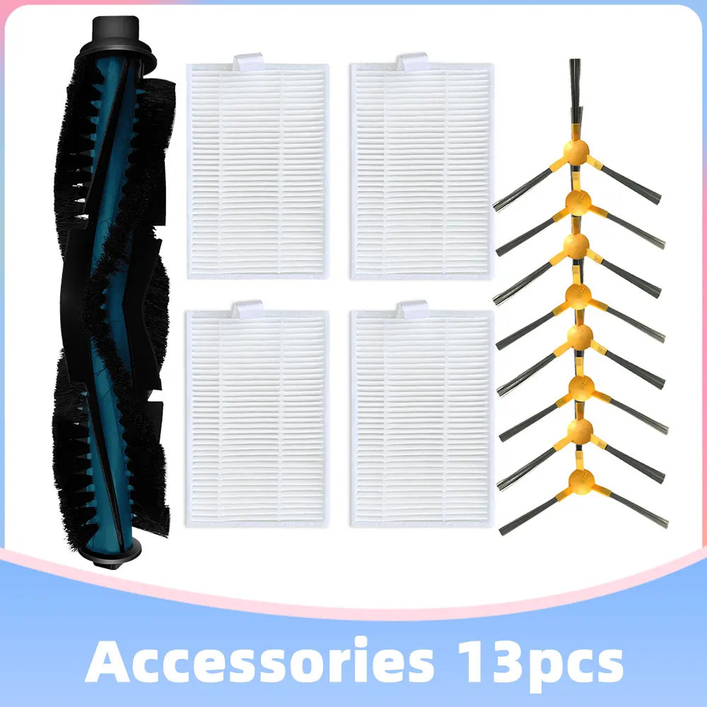 Replacemnet moosoo RT30 / 40/50ロボット掃除機メインサイドブラシとhepaフィルタースペアパーツ