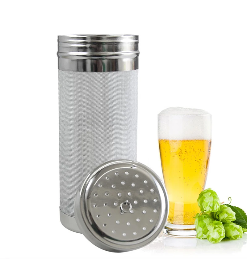 7*18cm 300 Micron Stainless Steel Homemade Brew Beer Hop Mesh Filter Strainer Beer Brewing Hop Mesh Filter Strainer