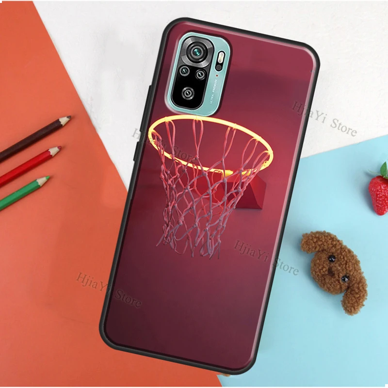 Basketball Basket For Xiaomi Redmi Note 9 Pro Note8 8T 9S Note 10 Pro Case For Redmi 9T K40 9 9A 9C Cover