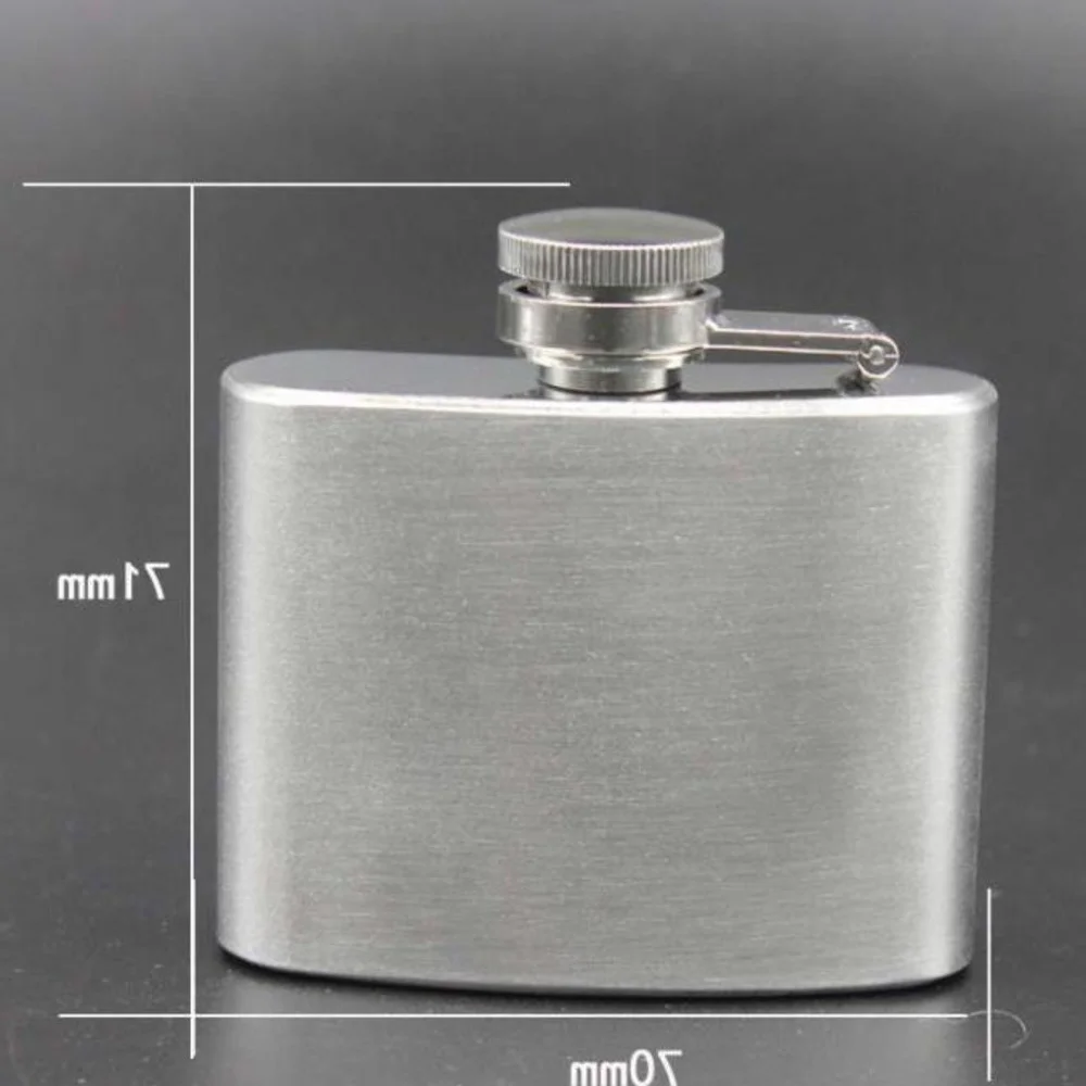 400pcs/Lot 2oz Stainless Steel Hip Flask Whisky Pocket Bottle Mini Cup Wine Mug Alcohol Kettle Keychain