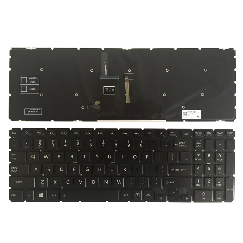 

Новая клавиатура US для ноутбука Toshiba Satellite радиус P55W P55W-B P55W-B5224 P55W-B5220 P55W-B5318 черная клавиатура US для ноутбука с подсветкой