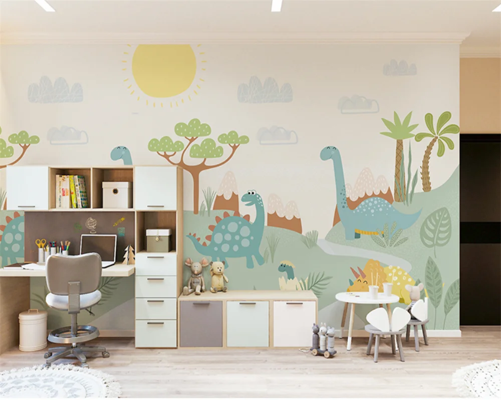 

beibehang Customized children's room boy girl bedroom animal background modern new papel de parede wallpaper