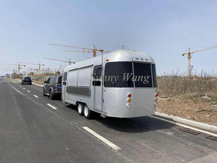 Food Vending Trailer Cars Mobile Restaurant Trailer Buffet Cart Fast Food Carts Selling Food Truck For Sale