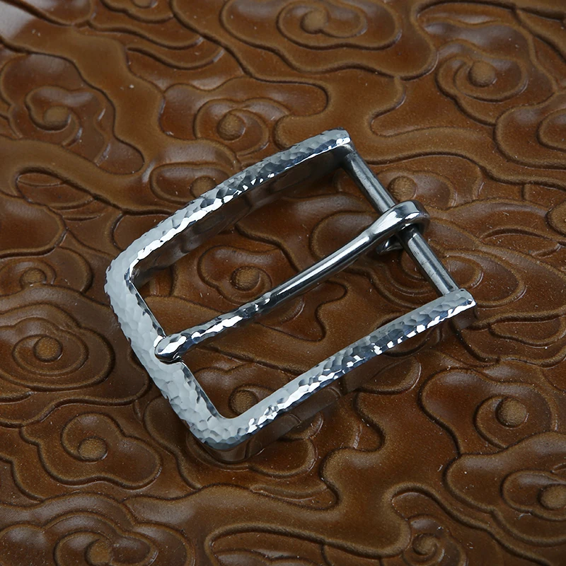 Stainless Steel Belt Buckle 40mm For Men Single Pin Belt Half Buckle Fit For 37mm-39mm DIY Leather Craft Buckle