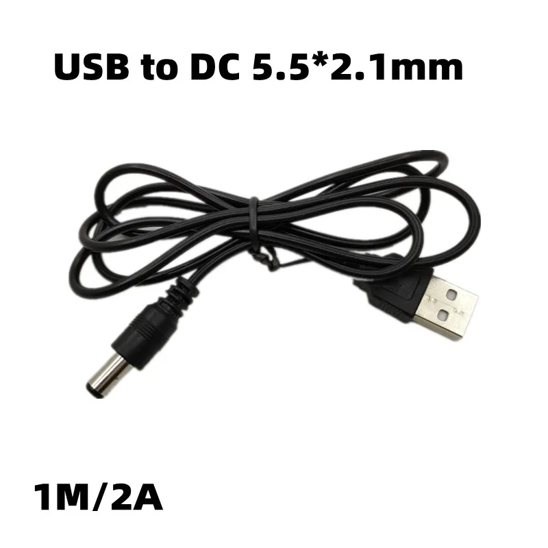 USB To DC power connection wire 5.5 * 2.1 LED power charging wire