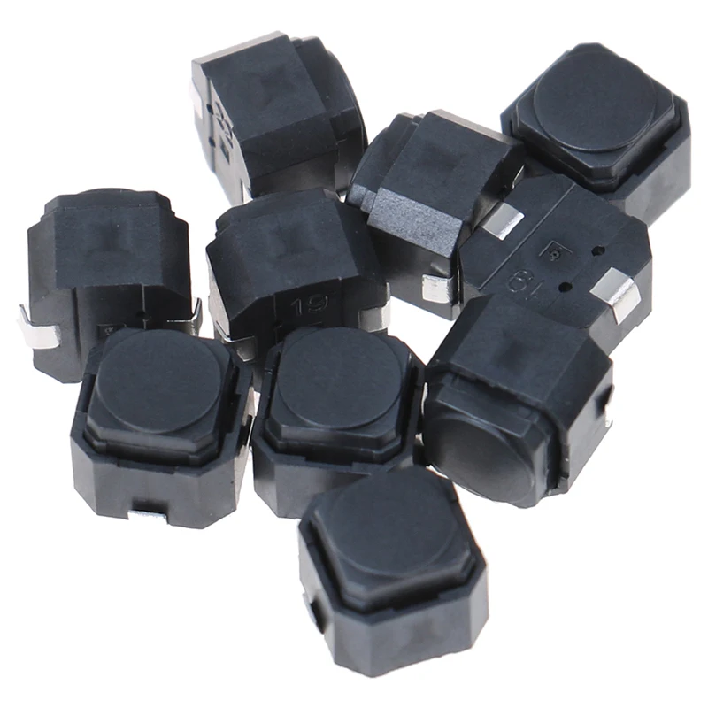 10Pcs/lot Height 5mm Silent Tact Switch 6*6*5mm Smd Silicone Button Switch Touch Switch