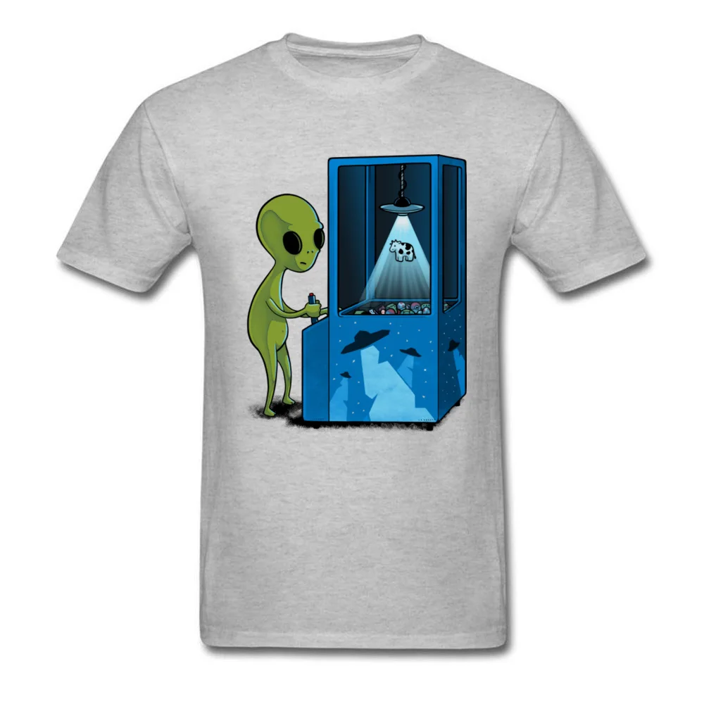 UFO Game O Neck T Shirts Black Popular Fashion Sweatshirt Cotton Fitness Alien Green Tshirt Men