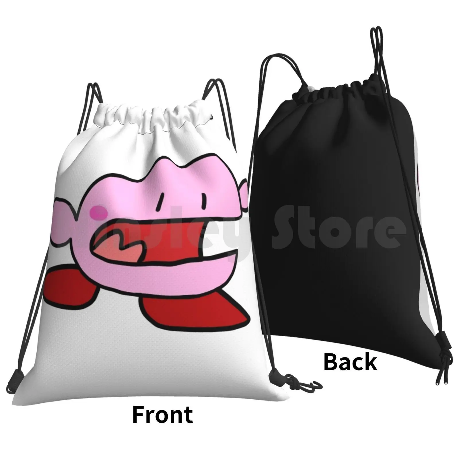 Poyo Backpack Drawstring Bag Riding Climbing Gym Bag Movie Video Games Yellow Detective Film 2019 Cute Adorable