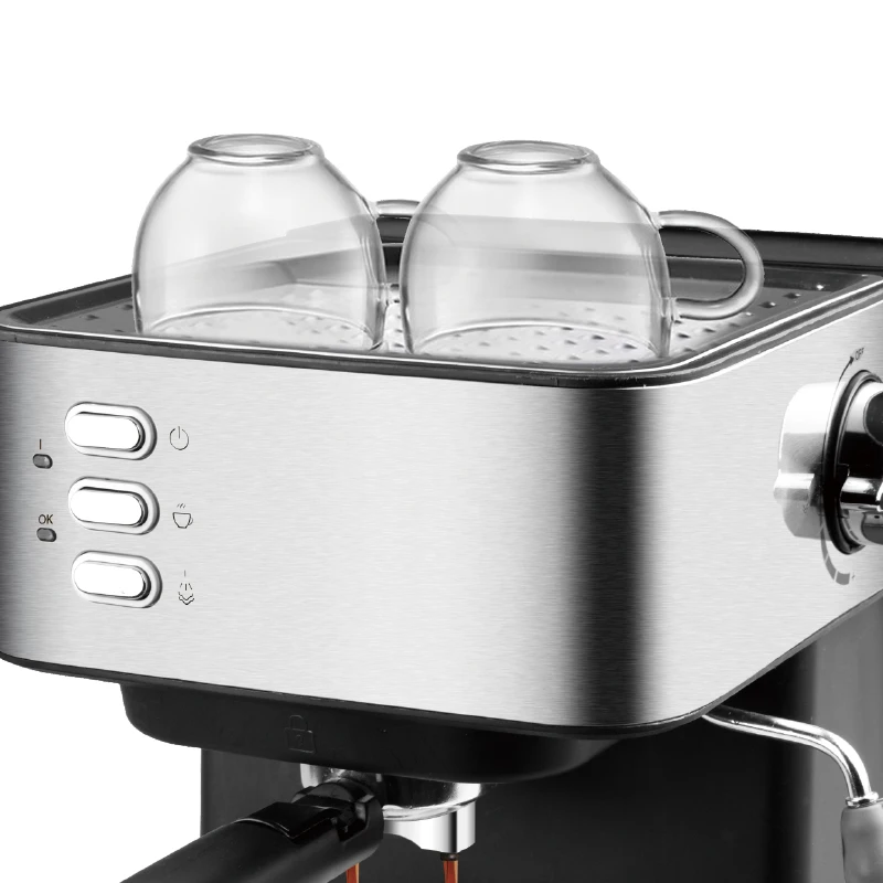 15 Bar Automatische Italienische Typ Espresso Kaffee Maschine Machen Espresso Und Cappuccino Mit 1,5 L Tetachable Transparent Wasser Tank