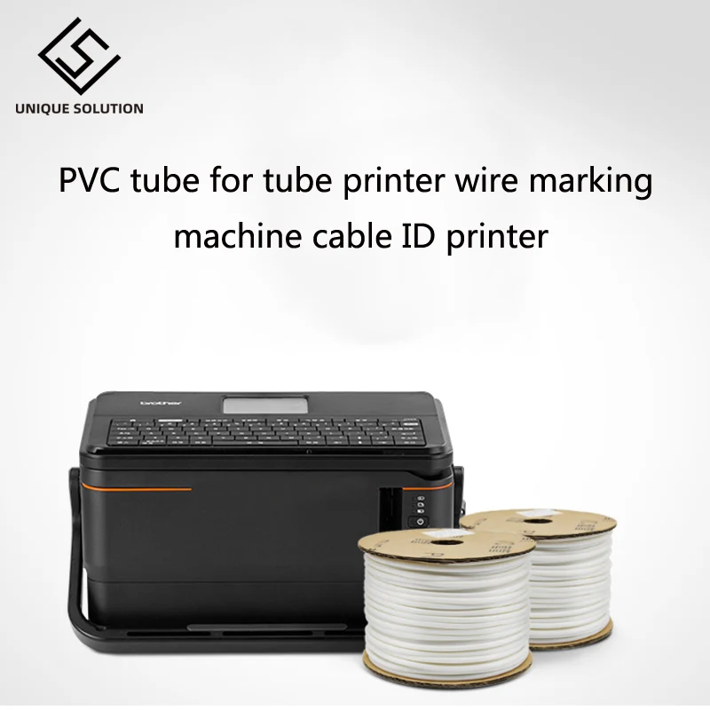 Free shipping PVC tube PVC sleeve for tube printer red yellow wire marking machine cable ID printer electronic lettering machine