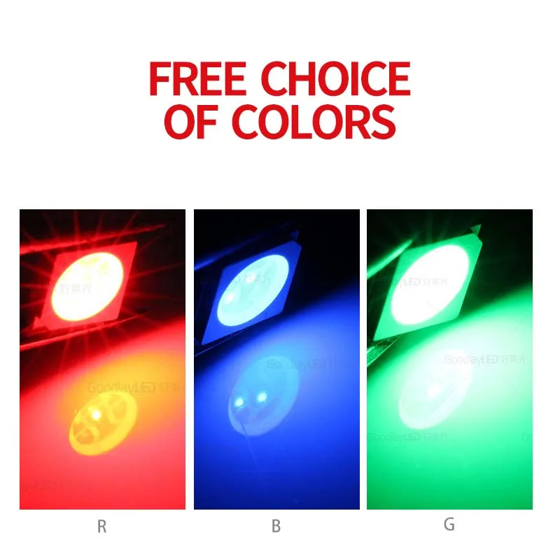 1000PCS High Brightness 3535 SMD RGB Black Face 0.06W LED Diode Full-color 3Chips Special Epistar Diffiusd