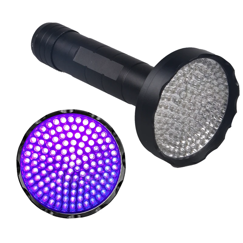 

On Sale Super Bright UV Light 395nm 100LED 51LED 128 LED UV Flashlight Powerful 10w Ultraviolet Lantern For Pet Urine Detect