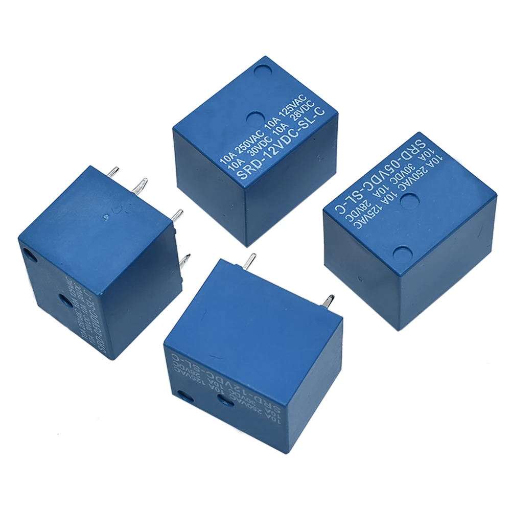 SONGLE Power Relay SRD-12VDC-SL-C SRD-03V 05V 09V 12V 24VDC-SL-A -SL-C 5V DC SRD-05VDC-SL-C 5Pin