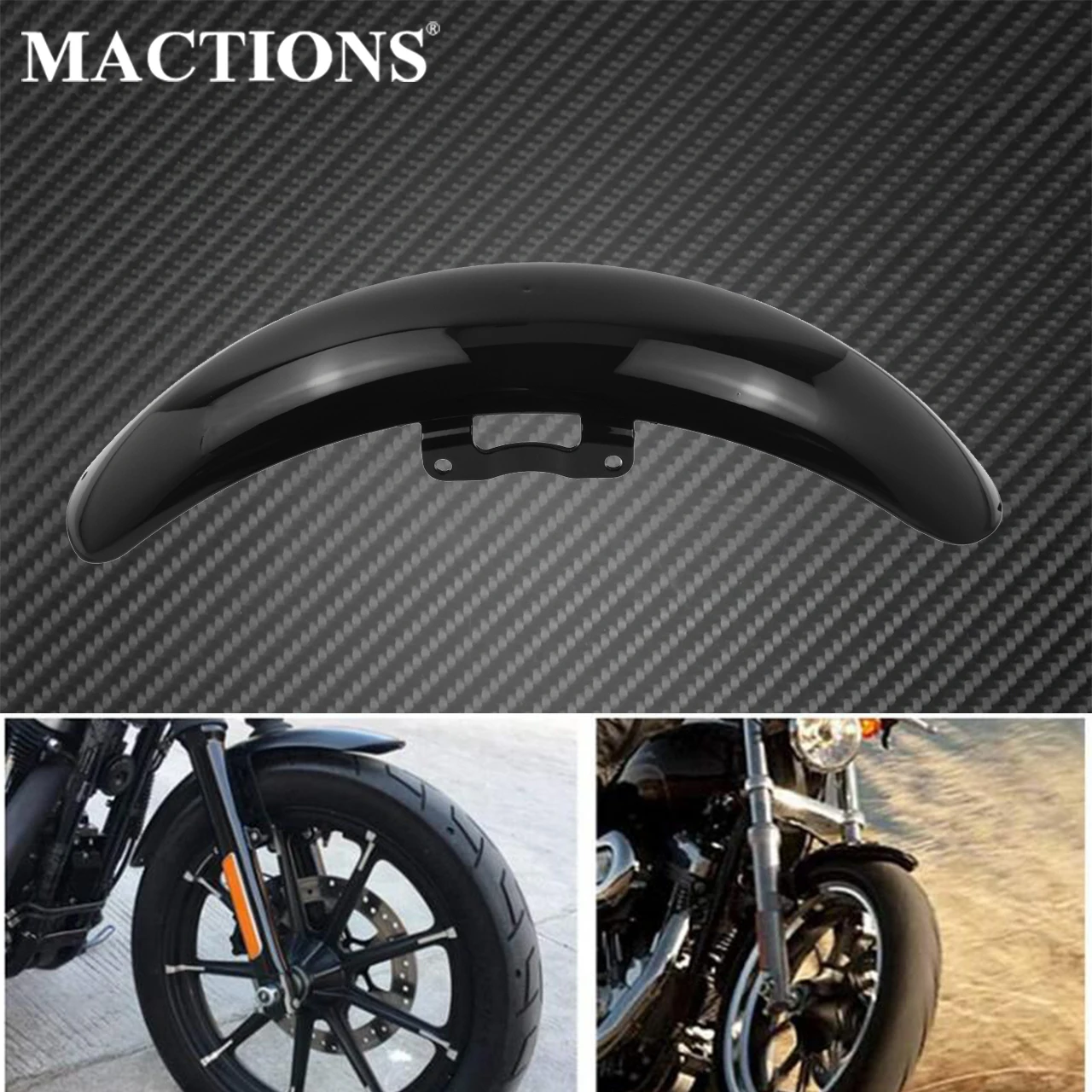 Motorcycle Front Fender Mudguard Guard Cover Gloss Black Plastic For Harley Street 500 750 XG500 XG750 2015-2018 2019 2020 2021