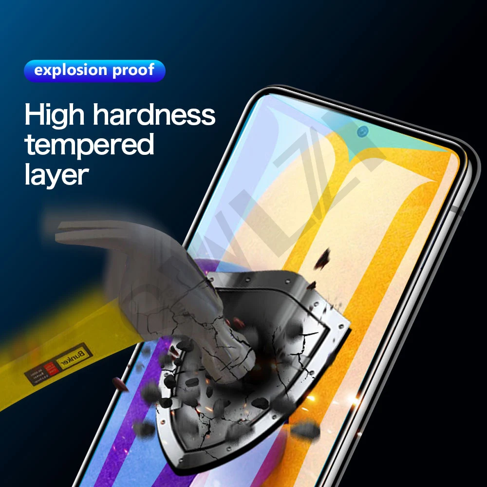 ZLNHIV tempered glass for Samsung Galaxy A01 A02s A11 A12 A21s A22 A31 A32 A41 A42 A51 A52 A71s A72 A91 phone screen protector