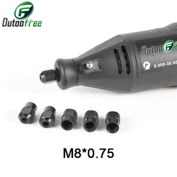 Dutoofree Mini Drill Chuck Dremel Accessories For Dremel Rotary Tools Power Tool Accessories 5PCS Zinc Alloy Nuts M8X0.75mm