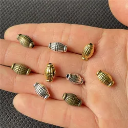 15pcs olive striped spacer beads handmade necklace bracelet oval connection piece wholesale DIY jewelry accessories