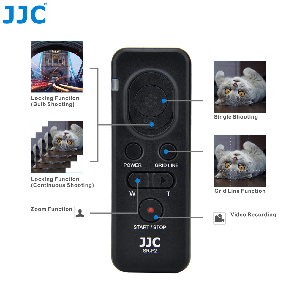 JJC RM-VPR1 Shutter Release Remote Control for Sony A7R V A7 IV A7 III A7 II RX100 V RX100M3 RX100 A6400 A6300 A6000 ZV1 DSLR