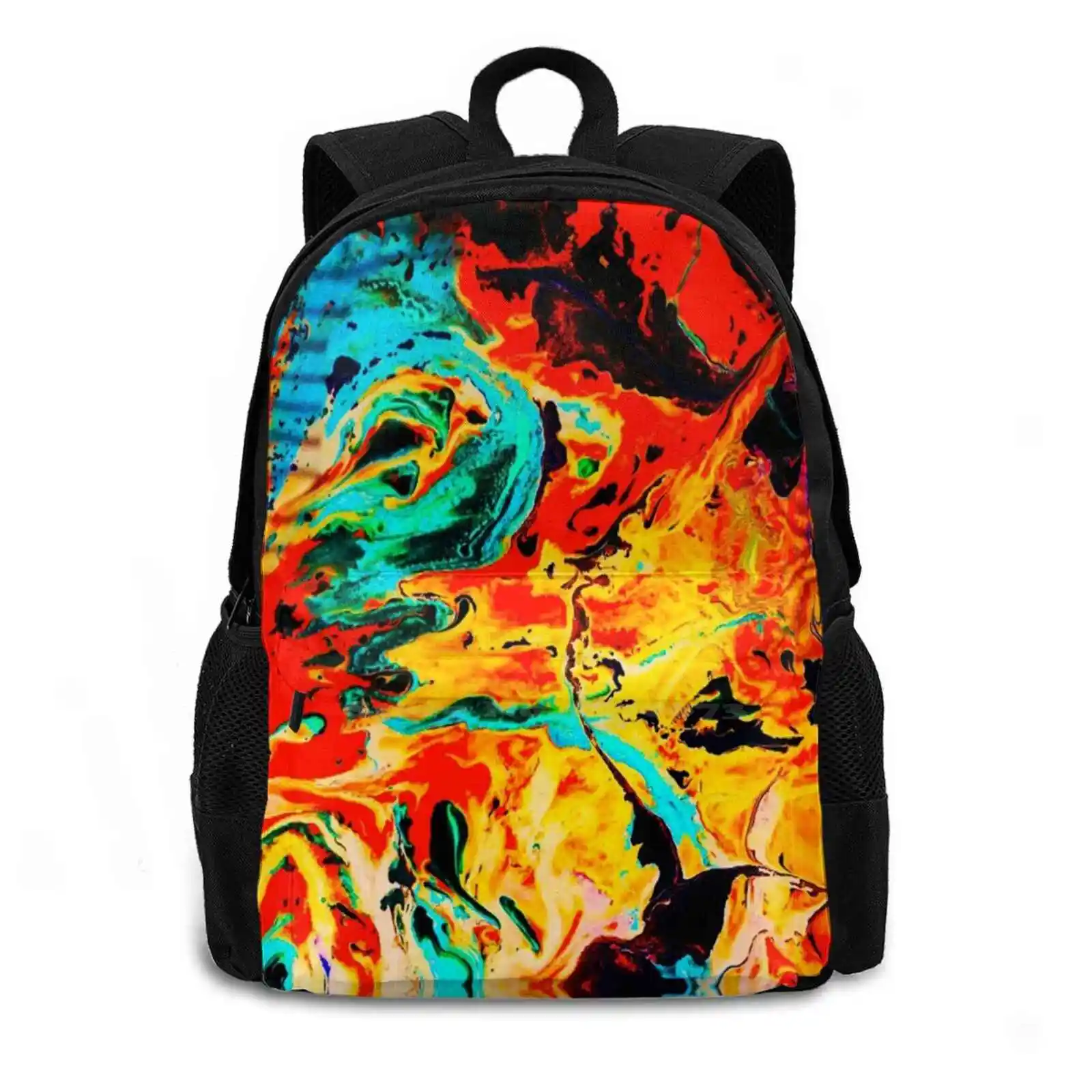 Dragon Wings Fashion Pattern Design Travel Laptop School Backpack Bag Matilda Bishop Art Abstract Rainbow Butterfly Wings