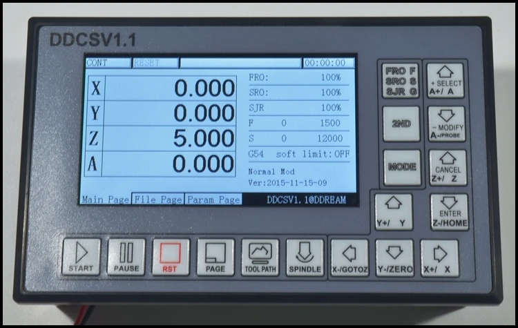 CNCระบบควบคุมUSB 500 KHz 3แกนMotion Controller TFT Linkage GรหัสARM9 + FPGAสนับสนุนUSB Flashไดรฟ์อ่าน @ SD