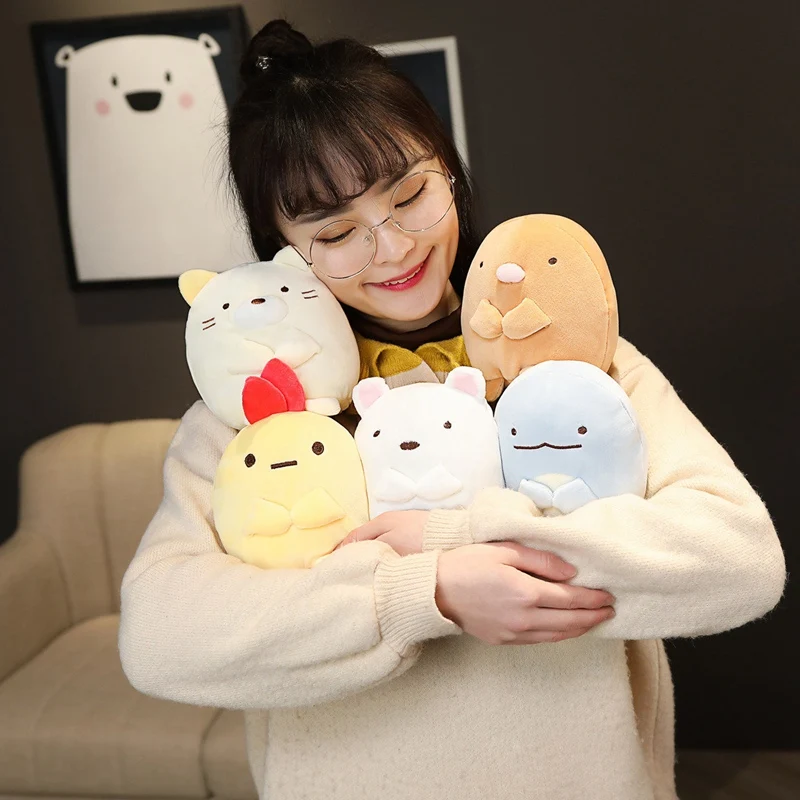 1pc 18cm simpatico angolo Bio Doll animazione giapponese Sumikko Gurashi peluche farcito morbido cartone animato bambini neonate regali di san