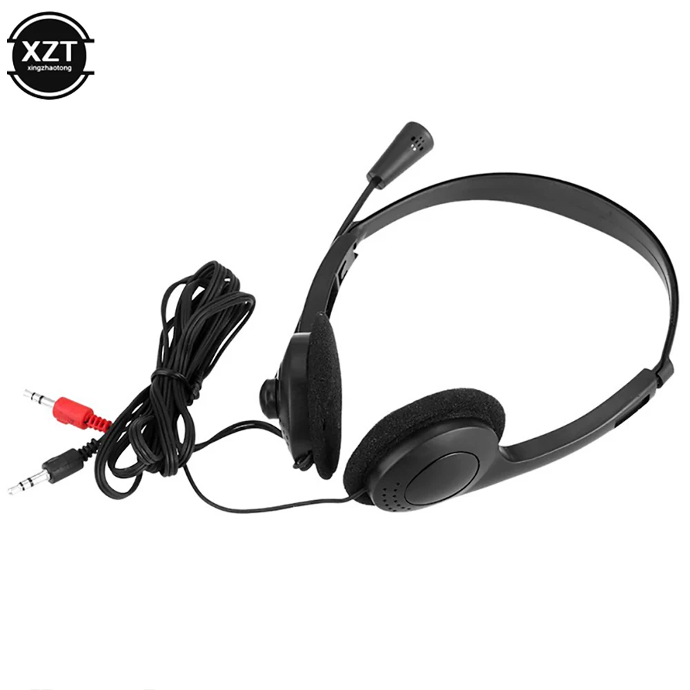 3.5 مللي متر السلكية ستيريو سماعة إلغاء الضوضاء سماعة مع ميكروفون الألعاب سماعة للكمبيوتر المحمول سطح المكتب