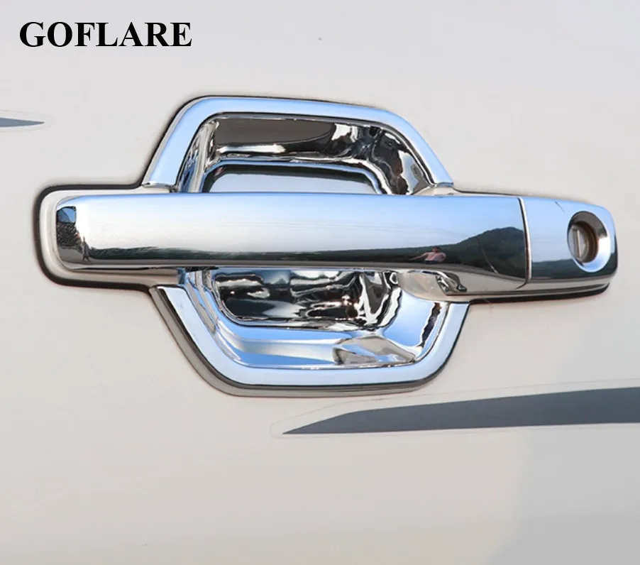 

chrome car door handle bowl cover trim panel for Mitsubishi Pajero 4 IV V80 V95 V97 V98 2007 2009 2012 2019 2022 car accessories