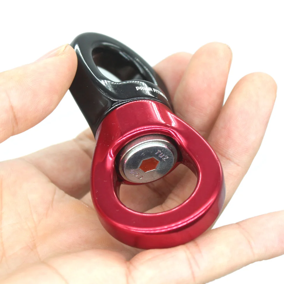 PRIOR FITNESS Rock Climbing Kit, Rotational Rope, Swivel Connector, Mountaineering Buckle, 35KN