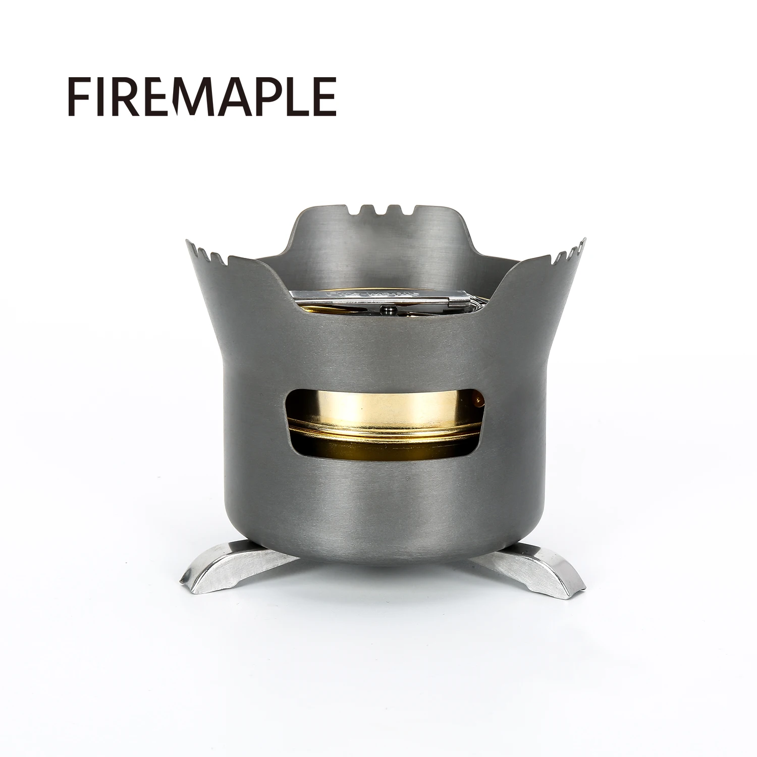 FireMaple Outdoor Portable Compact Mini Spirit Burner Camping Alcohol Stove Cooktop w/ Flame Regulator