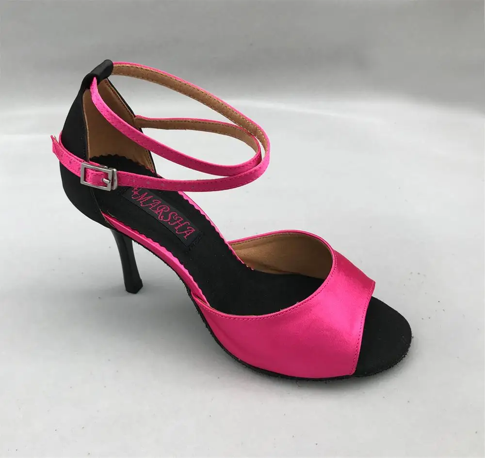 Sapatos femininos confortáveis para baile de salão, sapatos confortáveis para festa e casamento de salão, salsa, tango, 6237rb