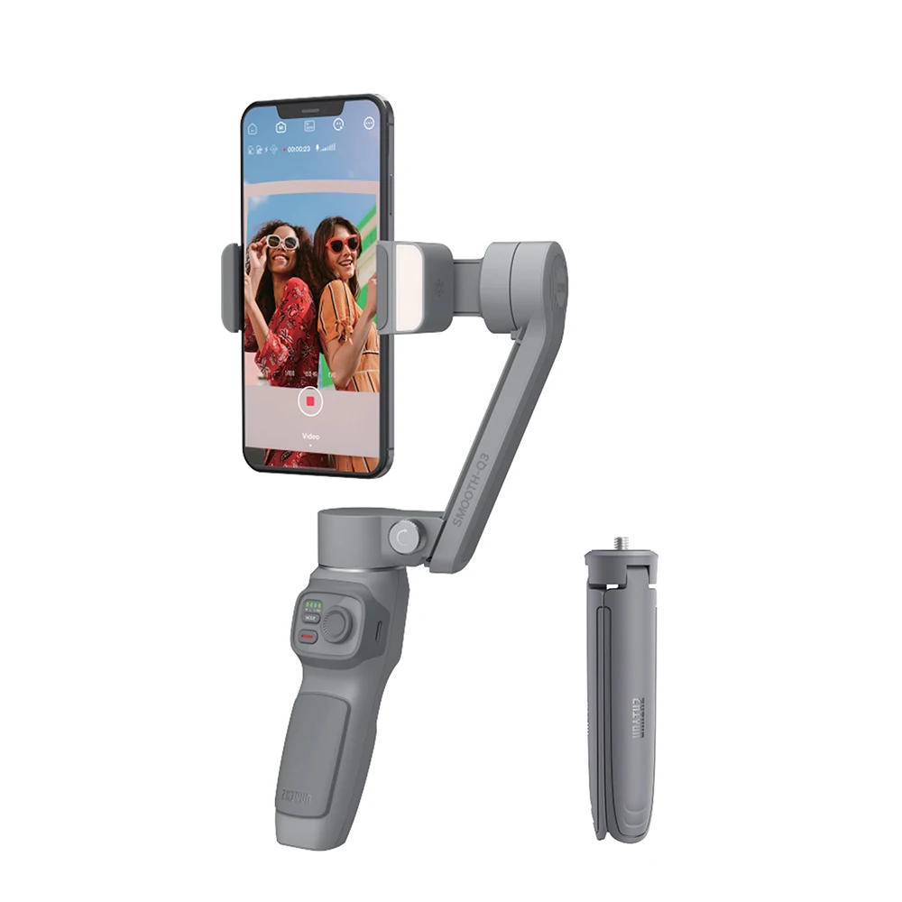 ZHIYUN SMOOTH Q3 Phone Gimbal 3-Axis Smartphones Handheld Stabilizer Fill Light for iPhone 13 Android Xiaomi Huawei Samsung