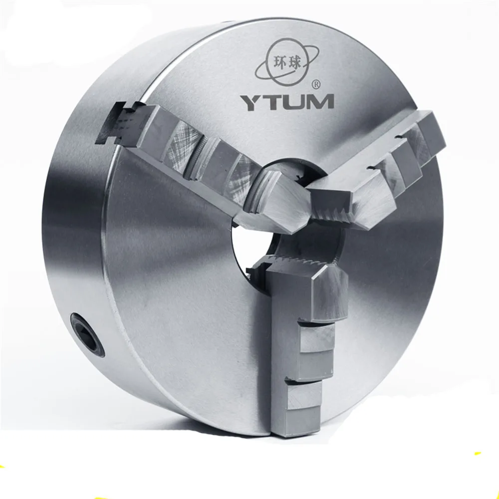 3 Jaw Lathe Chuck 80mm/100mm/160mm/200mm Self-centering Chuck Clamp for Drilling Milling Machine