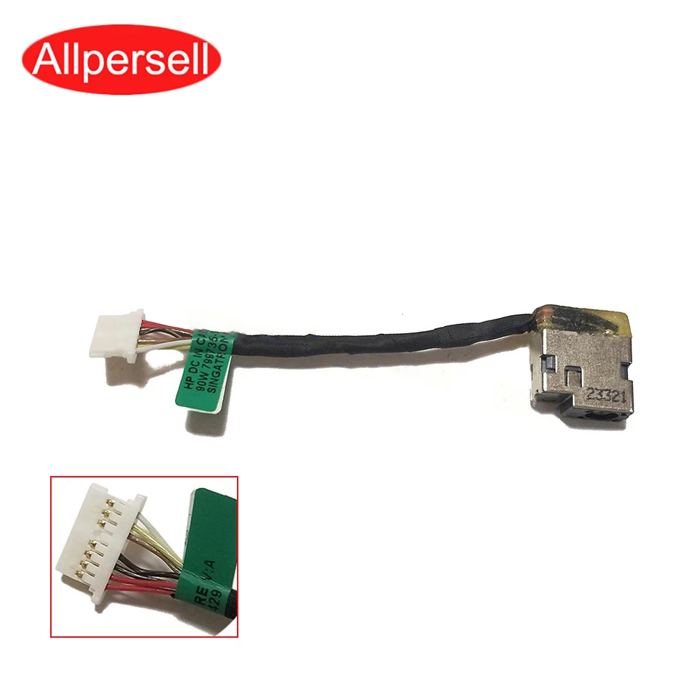 Puerto de carga para portátil HP 15-BP 15M-BP 799735-F51, cable de alimentación DC jack