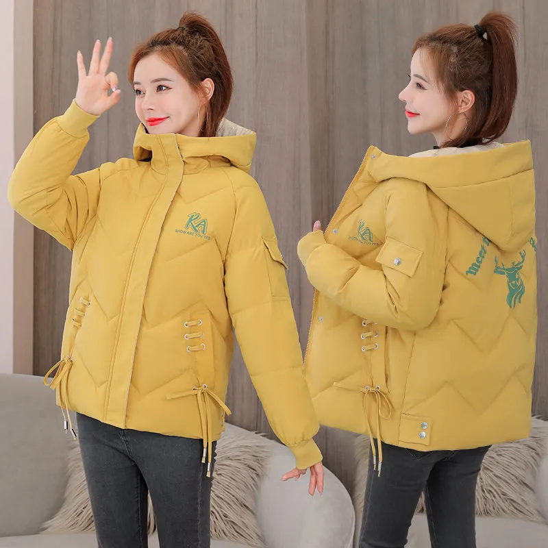 2020 New Women Parkas Winter Coat Hooded Thicken Warm Down Cotton Jacket Loose Parka Cotton Padded Jacket Outwear Plus Size 1022