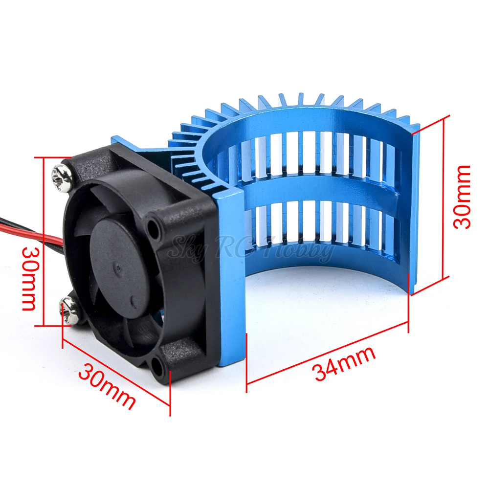 1PCS Electric RC Car 380 / 540 Electric Motor Stock Proof Cover Heat Sink Cooling Fan Suit for All 1/8 1/10 Model Cars RC Parts