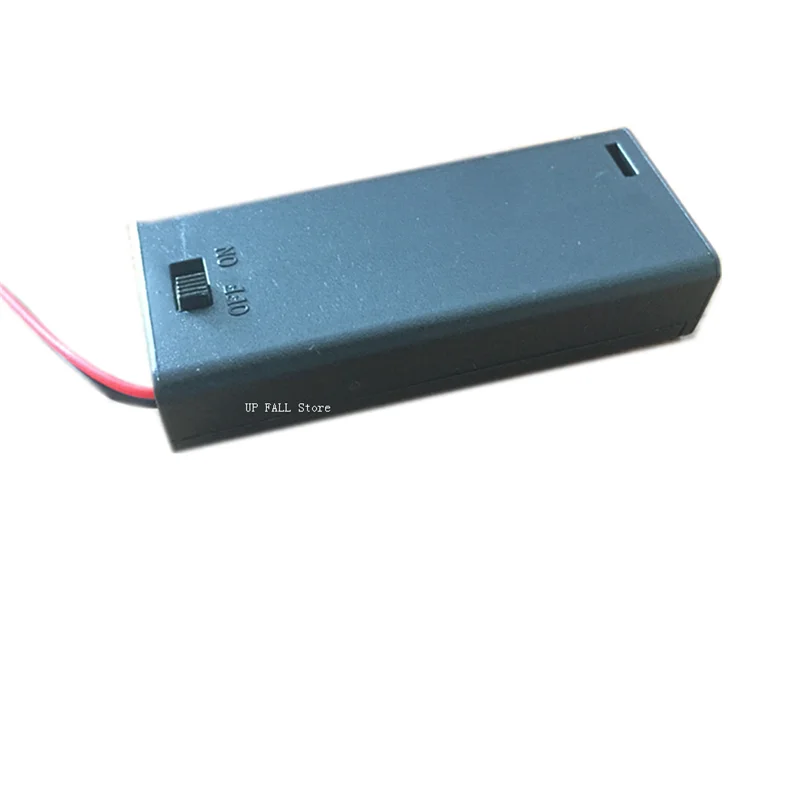 Caixa de bateria de qualidade 2aaa 3v 1.5v * 2, suporte com interruptor e clipe de jacaré, faça você mesmo