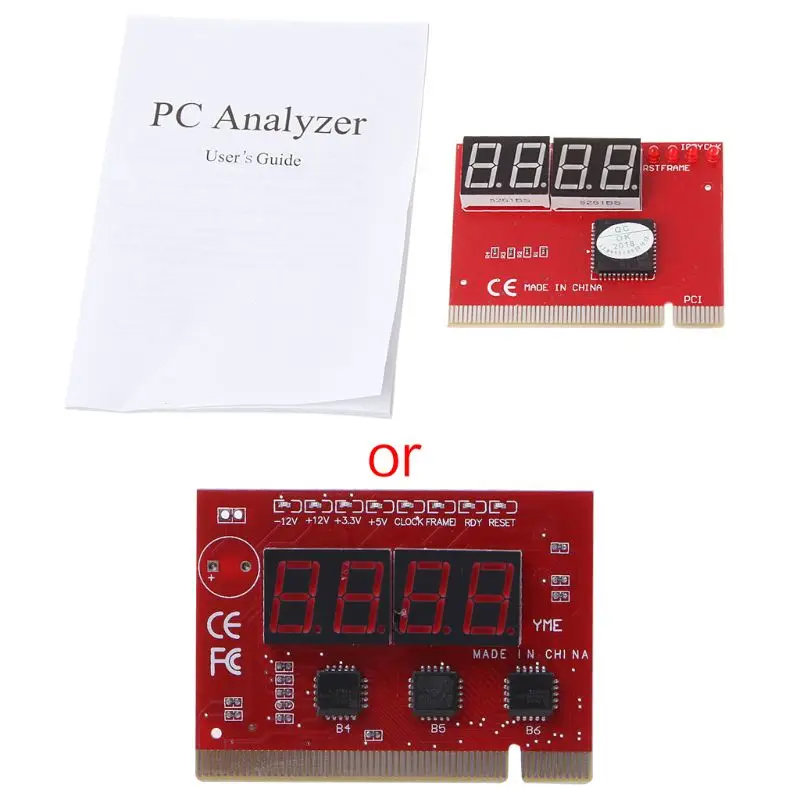 New Computer PCI POST Card Motherboard LED 4-Digit Diagnostic Test PC Dropship